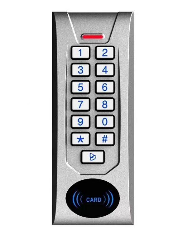 kültéri, 2 relés, fém, 125 KHz, kártyaolvasó és kódzár, CONTROL M7
